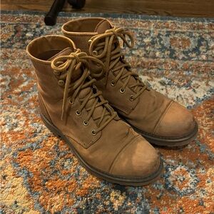 Brown Sorel Lace-Up Boots